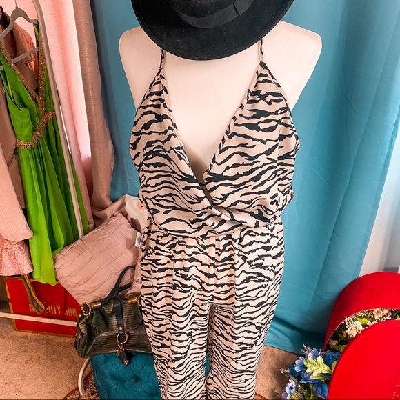 Young + Bishop Zebra Jumpsuit - Picture 2 of 4